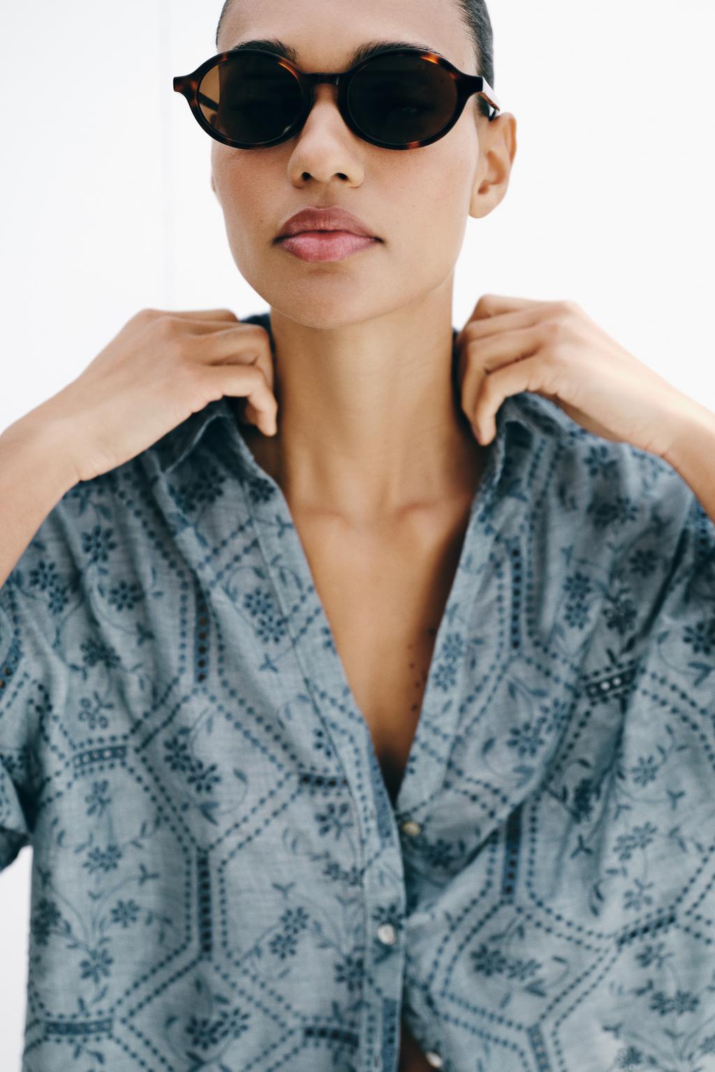 РУБАШКА С АЖУРНОЙ ВЫШИВКОЙ