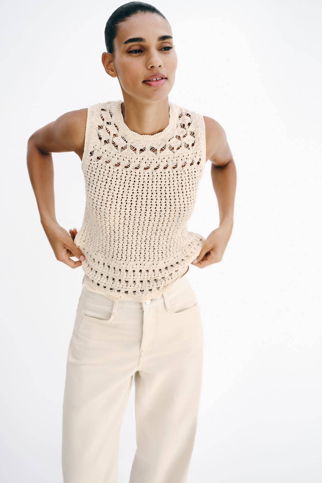 ТОП ИЗ ТРИКОТАЖА POINTELLE