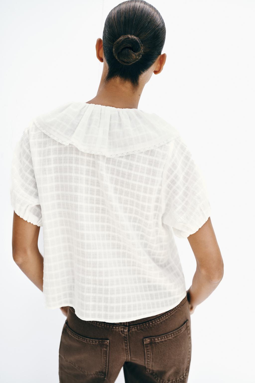 БЛУЗА С ВОЛАНАМИ И ЗАВЯЗКАМИ