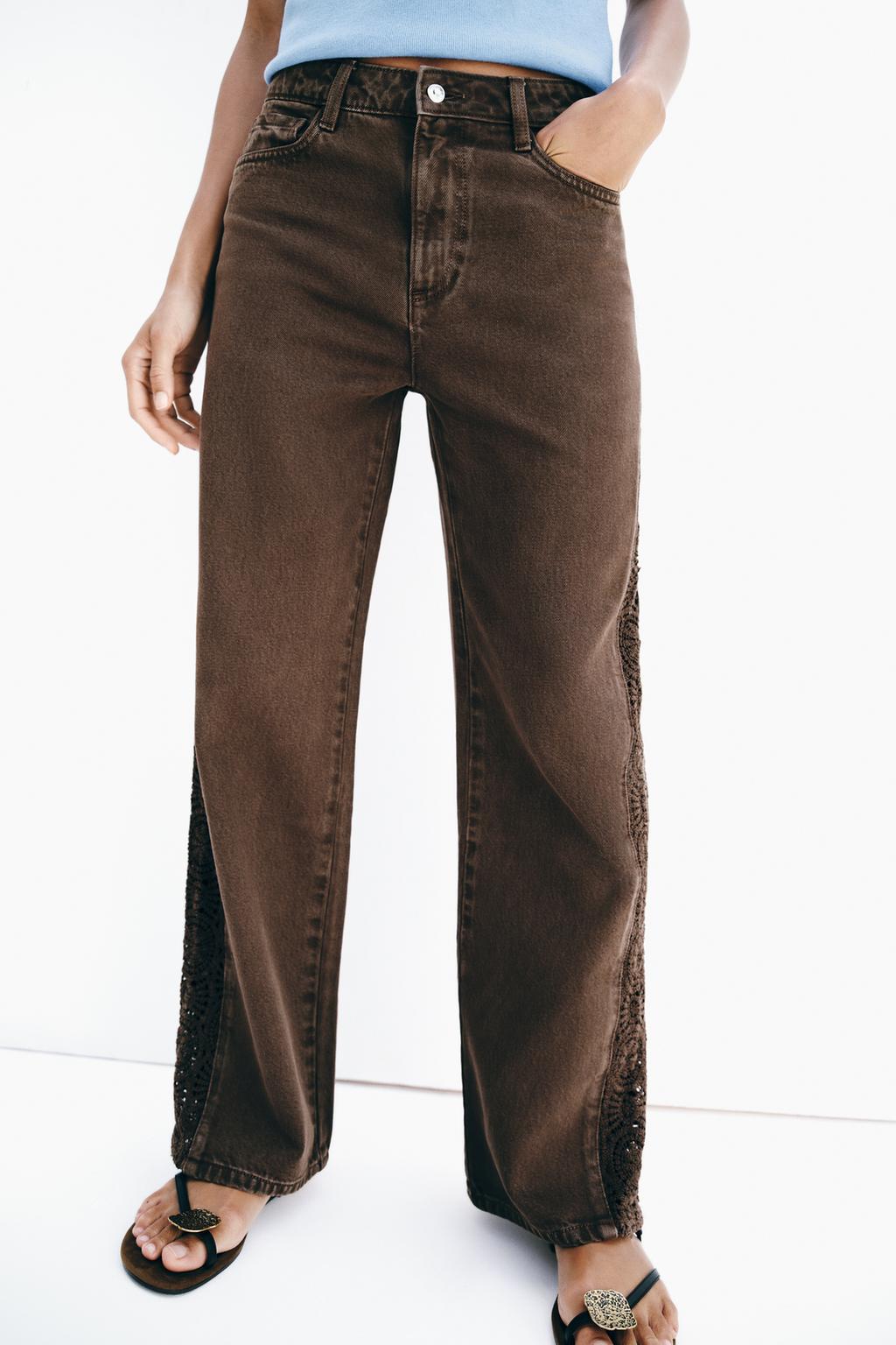 ДЖИНСЫ Z1975 LOOSE СО СРЕДНЕЙ ПОСАДКОЙ И ВСТАВКАМИ КРЮЧКОМ