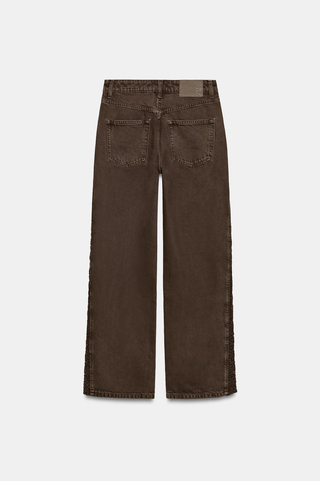 ДЖИНСЫ Z1975 LOOSE СО СРЕДНЕЙ ПОСАДКОЙ И ВСТАВКАМИ КРЮЧКОМ