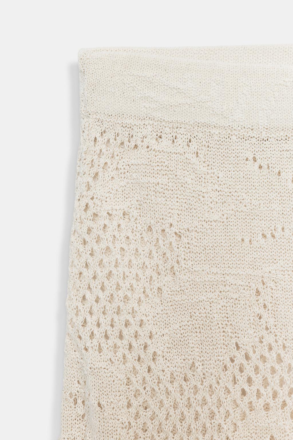 КОРОТКАЯ ЮБКА ИЗ ТРИКОТАЖА POINTELLE