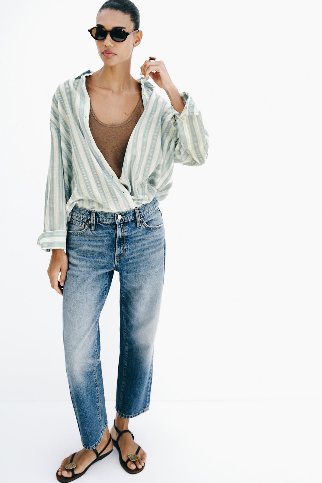 ОБЪЕМНАЯ РУБАШКА В ПОЛОСКУ