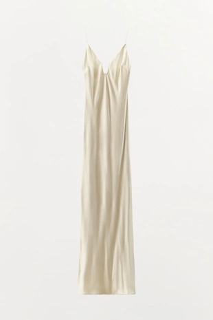 Длинное платье из 100% вискозы- Заказать в России