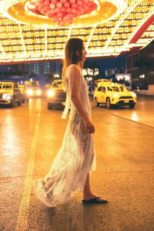 Платье из жоржета с цветочной вышивкой и бусинами Limited Edition- Заказать в России