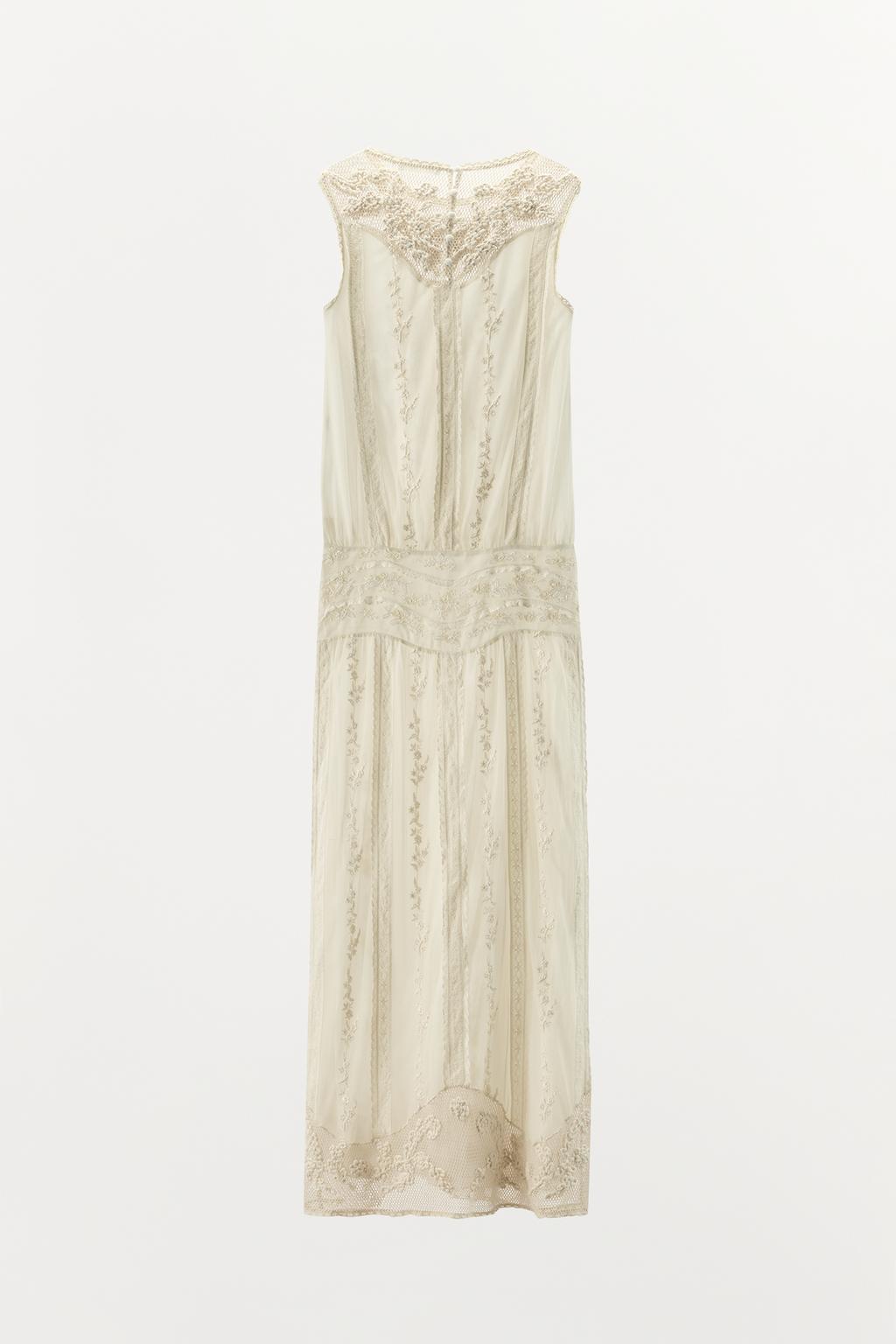 ПЛАТЬЕ МИДИ С ВЫШИВКОЙ, КРУЖЕВОМ И БИСЕРОМ LIMITED EDITION