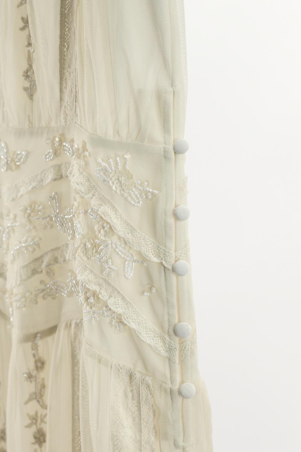 ПЛАТЬЕ МИДИ С ВЫШИВКОЙ, КРУЖЕВОМ И БИСЕРОМ LIMITED EDITION