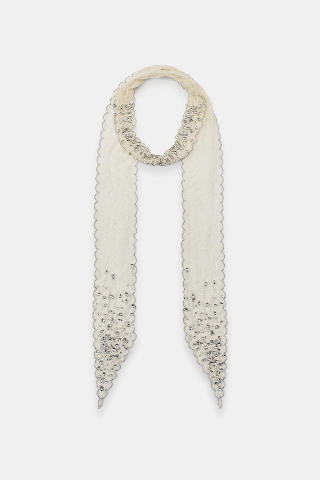 БАНДАНА С БУСИНАМИ И СТРАЗАМИ