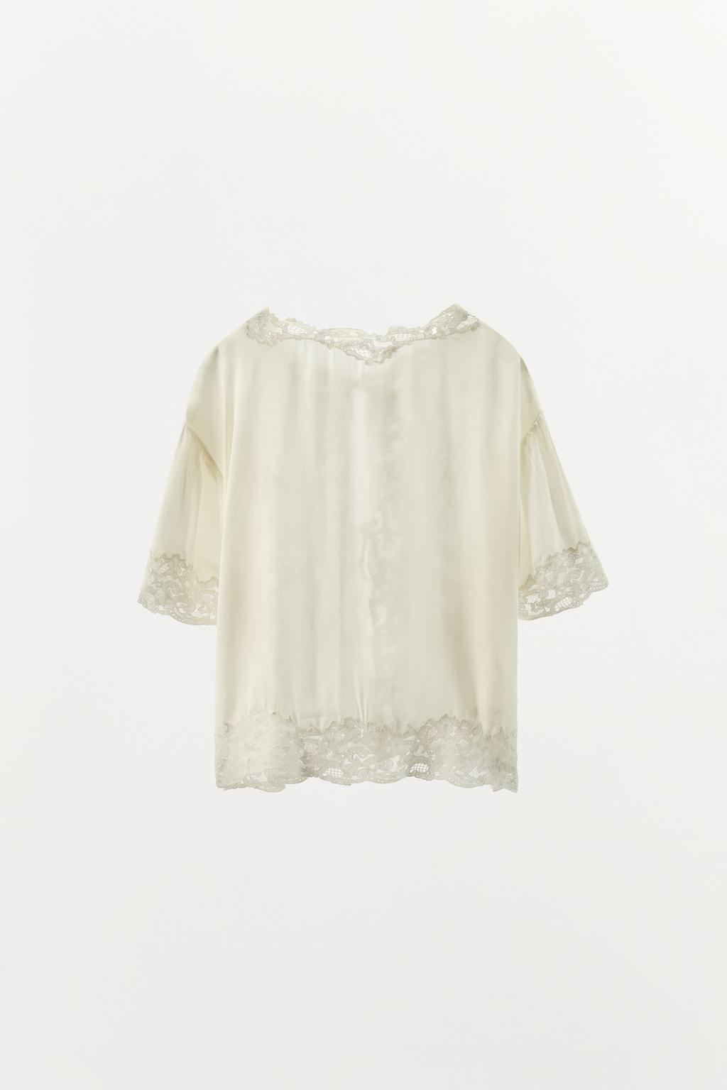 КУРТКА ИЗ 100% ВИСКОЗЫ С КРУЖЕВОМ — LIMITED EDITION