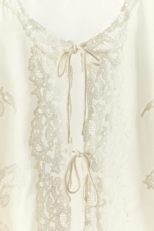 Куртка из 100% вискозы с кружевом — Limited Edition- Заказать в России