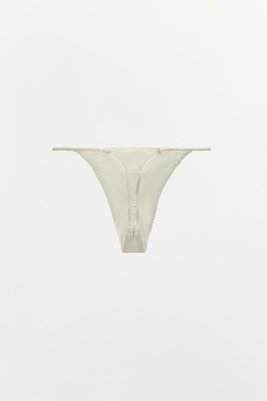 ТРУСЫ-ТАНГА ИЗ СМЕСОВОГО ШЕЛКА