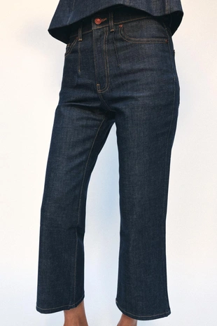 Укороченные расширенные джинсы со средней посадкой — Zw Collection- Заказать в России