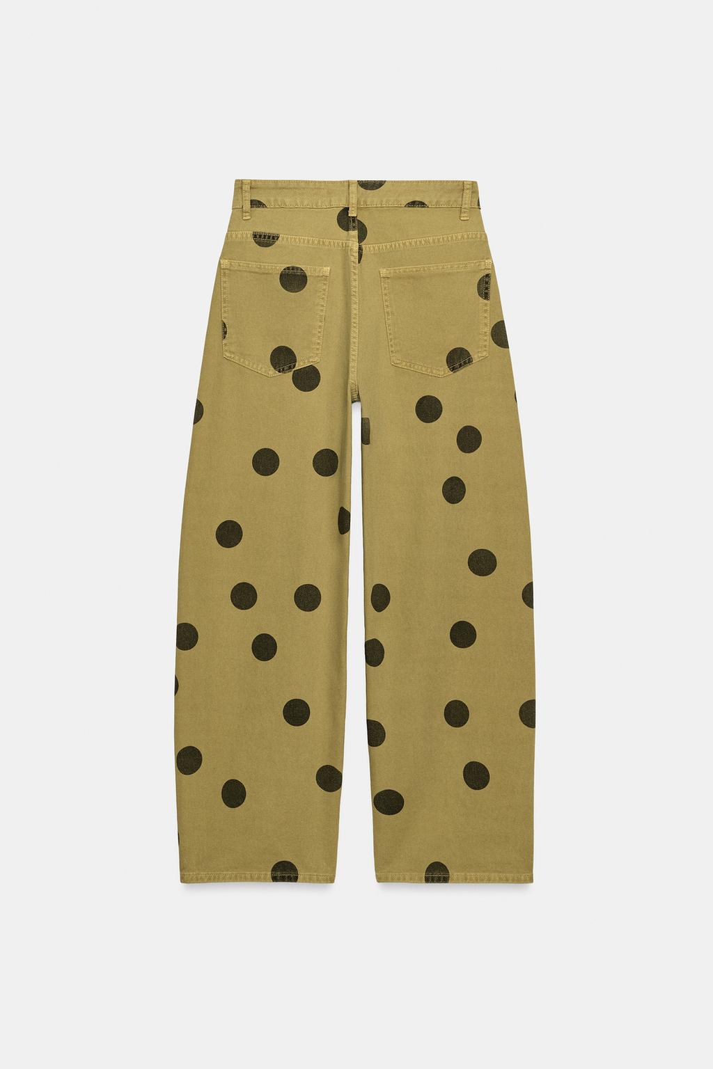 ДЖИНСЫ ZW BARREL СО СРЕДНЕЙ ПОСАДКОЙ И В ГОРОШЕК