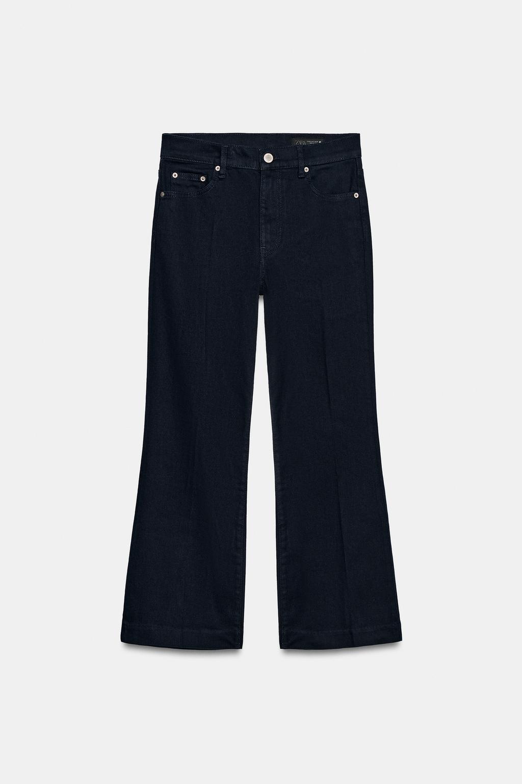 УКОРОЧЕННЫЕ ДЖИНСЫ-КЛЕШ СО СРЕДНЕЙ ПОСАДКОЙ — ZW COLLECTION