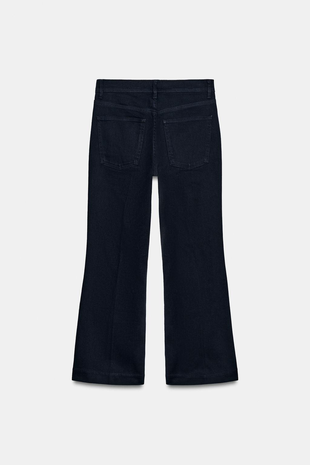 УКОРОЧЕННЫЕ ДЖИНСЫ-КЛЕШ СО СРЕДНЕЙ ПОСАДКОЙ — ZW COLLECTION