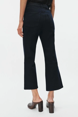 Укороченные джинсы-клеш со средней посадкой — Zw Collection