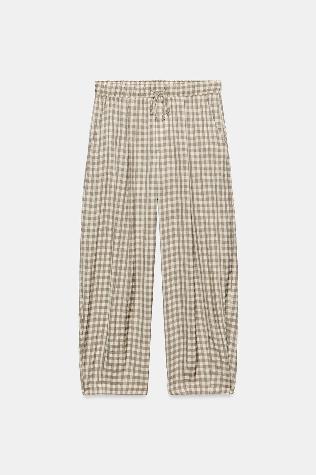 СВОБОДНЫЕ БРЮКИ В КЛЕТКУ ZW COLLECTION