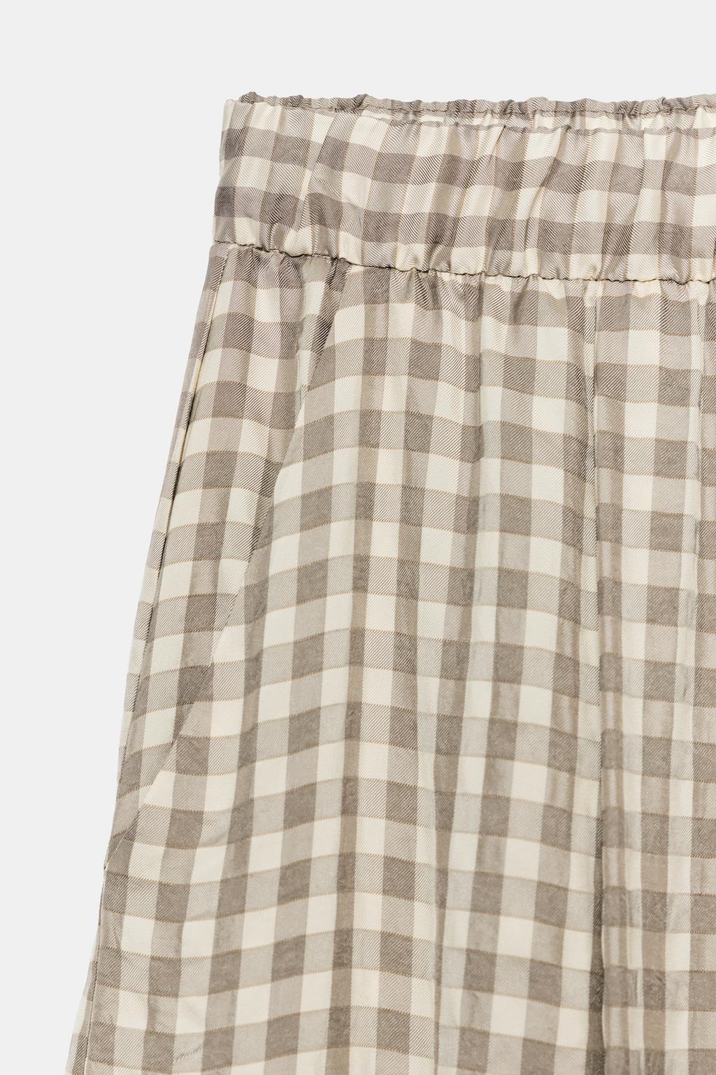 СВОБОДНЫЕ БРЮКИ В КЛЕТКУ ZW COLLECTION