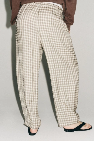 Свободные брюки в клетку Zw Collection- Заказать в России