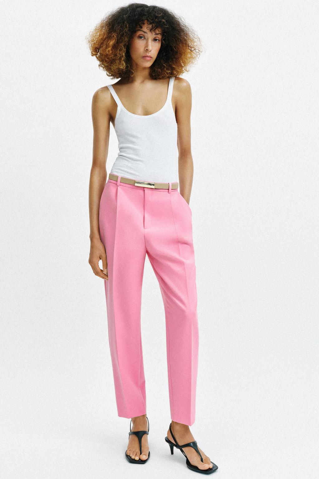 УКОРОЧЕННЫЕ БРЮКИ С РЕМНЕМ