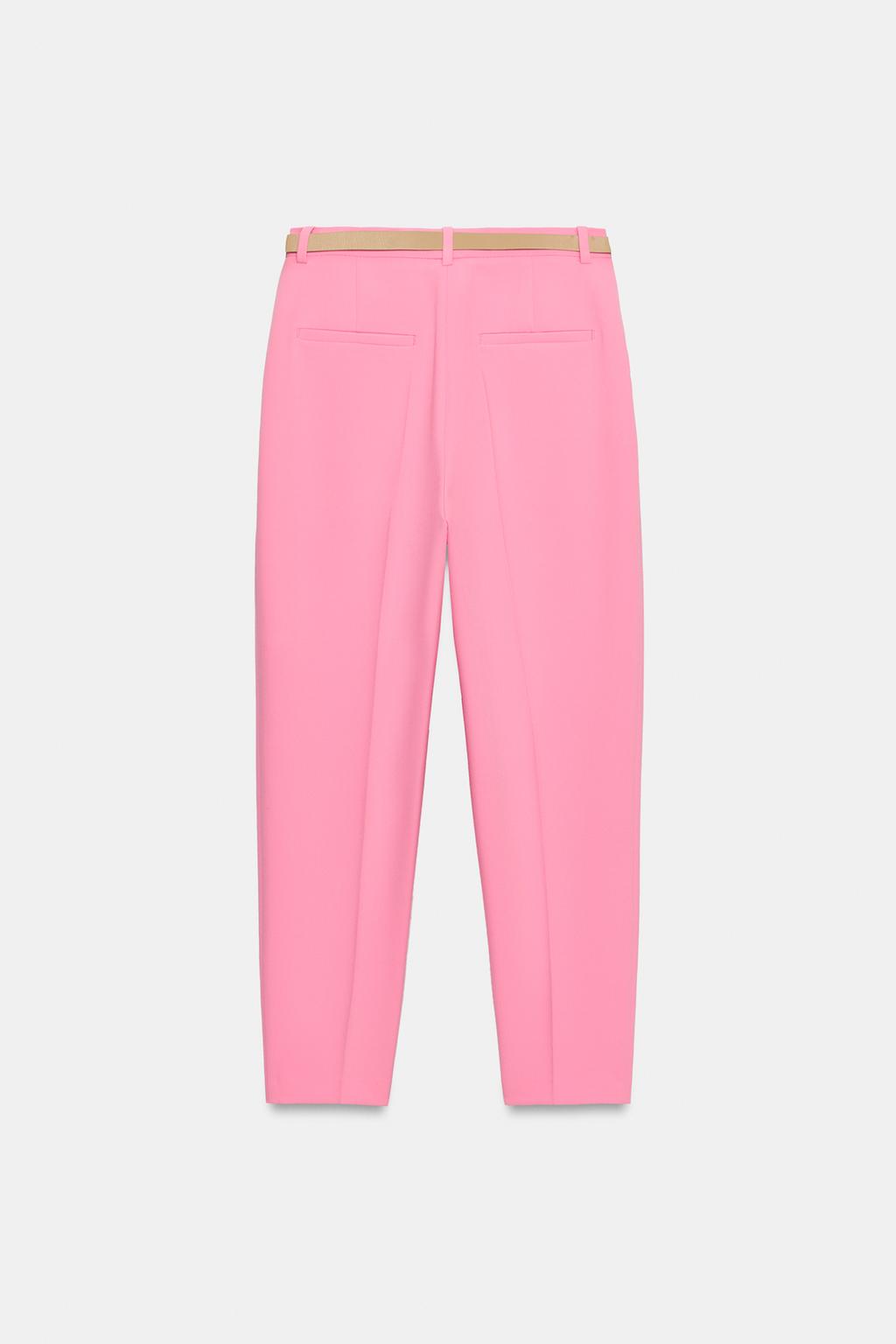 УКОРОЧЕННЫЕ БРЮКИ С РЕМНЕМ