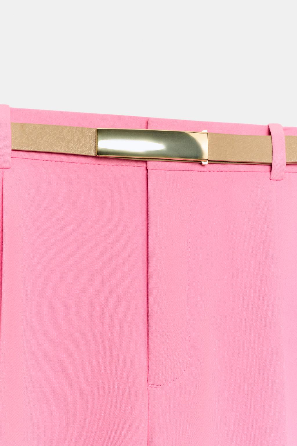 УКОРОЧЕННЫЕ БРЮКИ С РЕМНЕМ