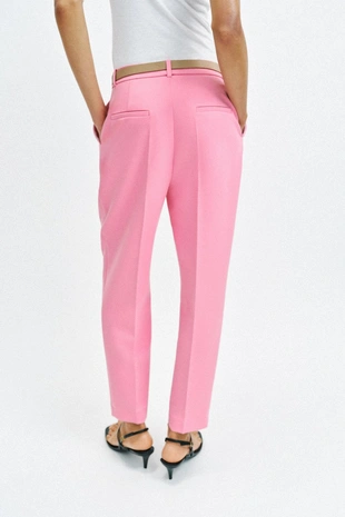 Укороченные брюки с ремнем- Заказать в России