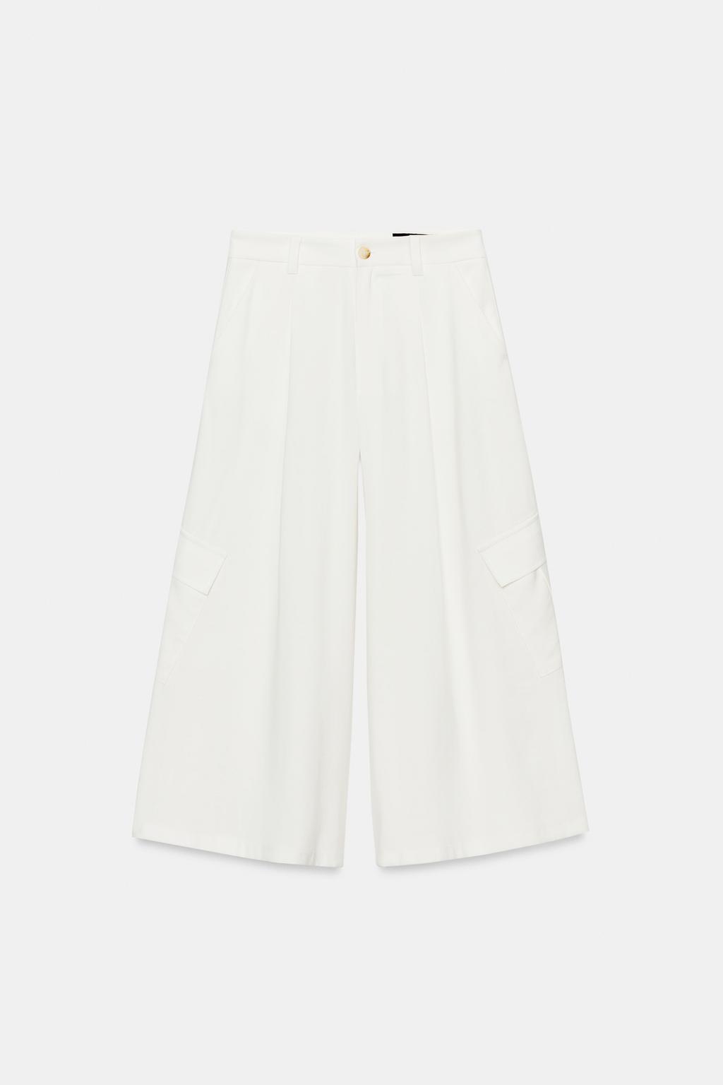 БРЮКИ-КЮЛОТЫ С КАРМАНАМИ