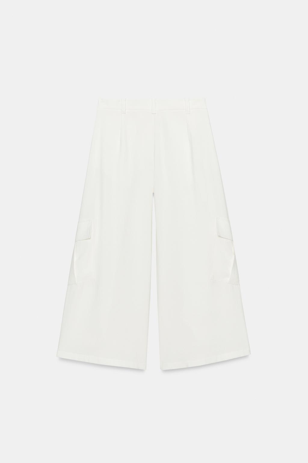 БРЮКИ-КЮЛОТЫ С КАРМАНАМИ