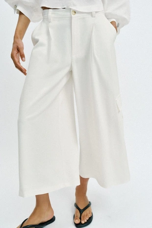 Брюки-кюлоты с карманами- Заказать в России