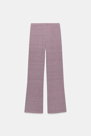 Эластичные брюки из рельефной ткани- Заказать в России