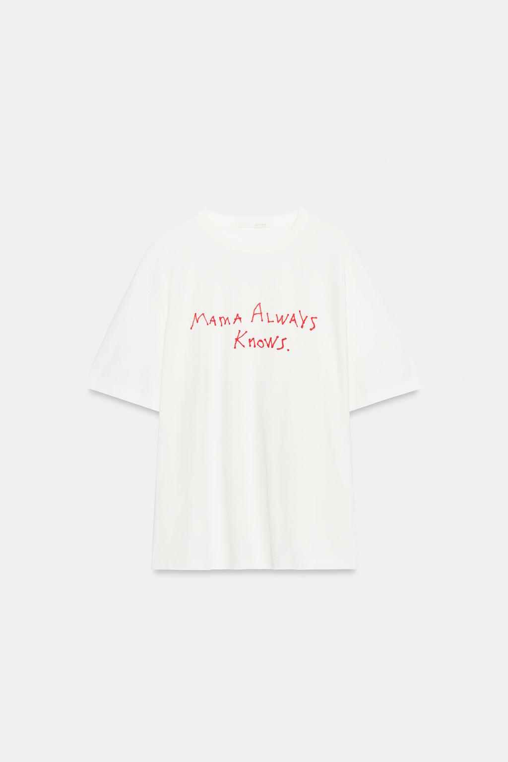 ФУТБОЛКА С НАДПИСЬЮ И КОРОТКИМИ РУКАВАМИ