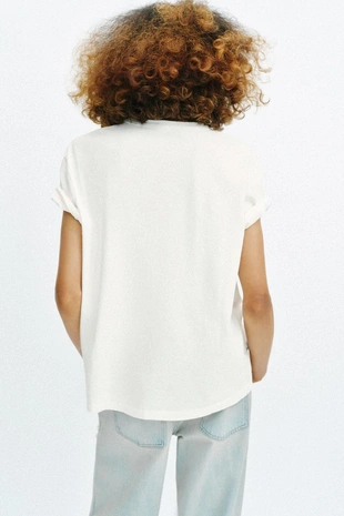 Футболка с надписью и короткими рукавами- Заказать в России