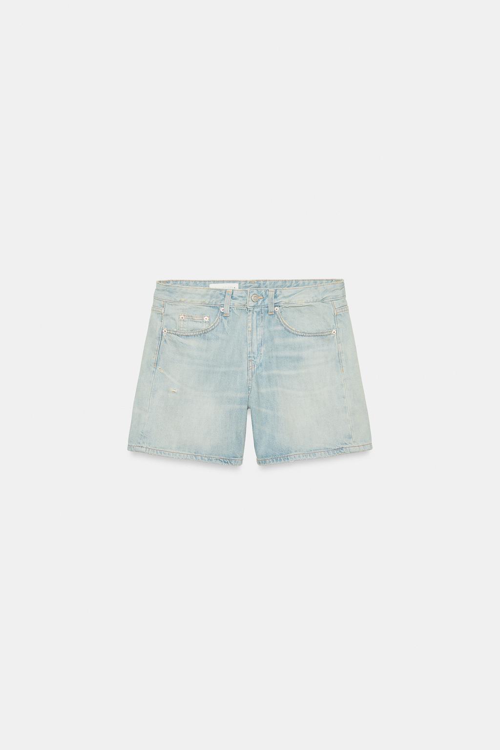 ДЖИНСОВЫЕ ШОРТЫ TRF СО СРЕДНЕЙ ПОСАДКОЙ