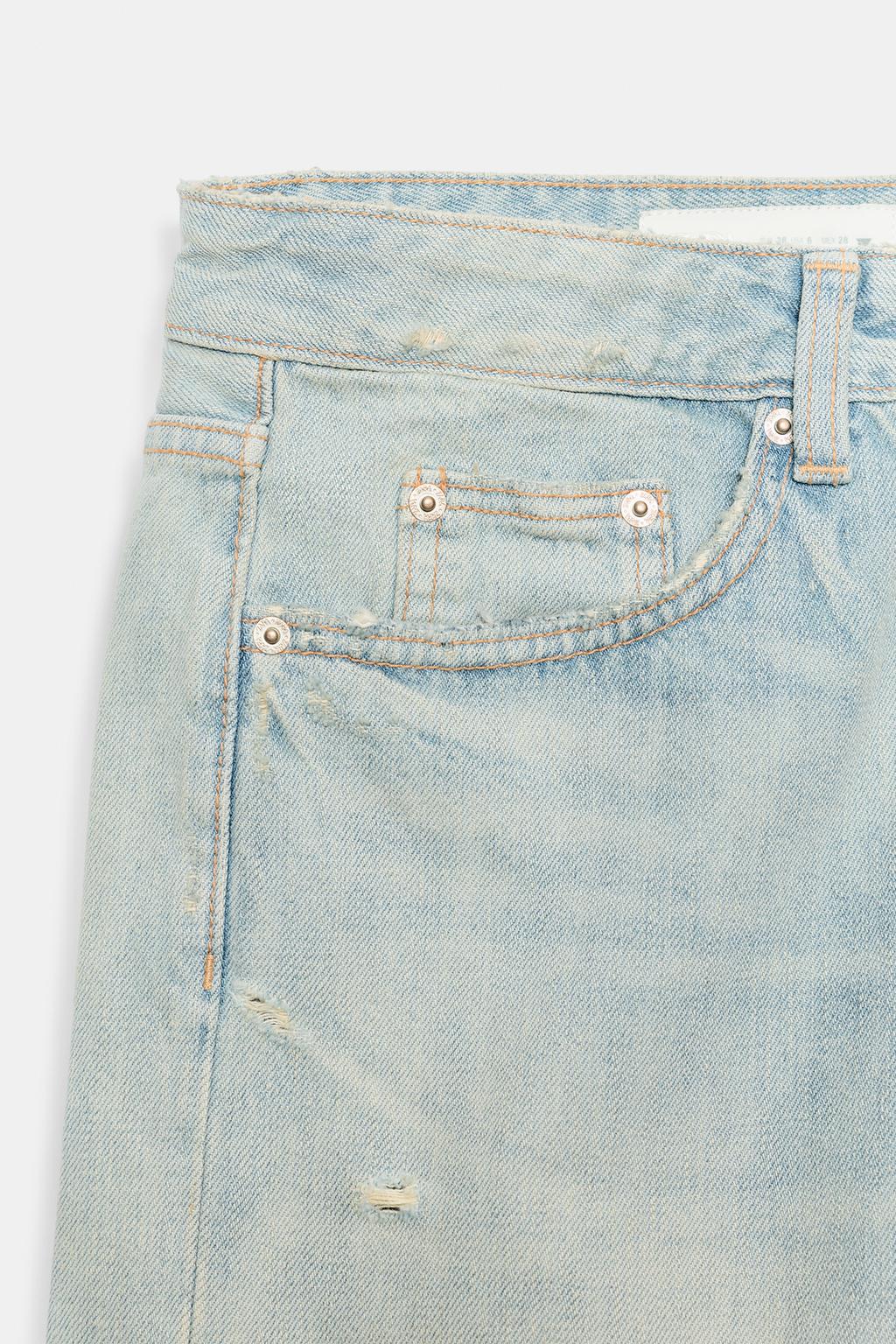 ДЖИНСОВЫЕ ШОРТЫ TRF СО СРЕДНЕЙ ПОСАДКОЙ