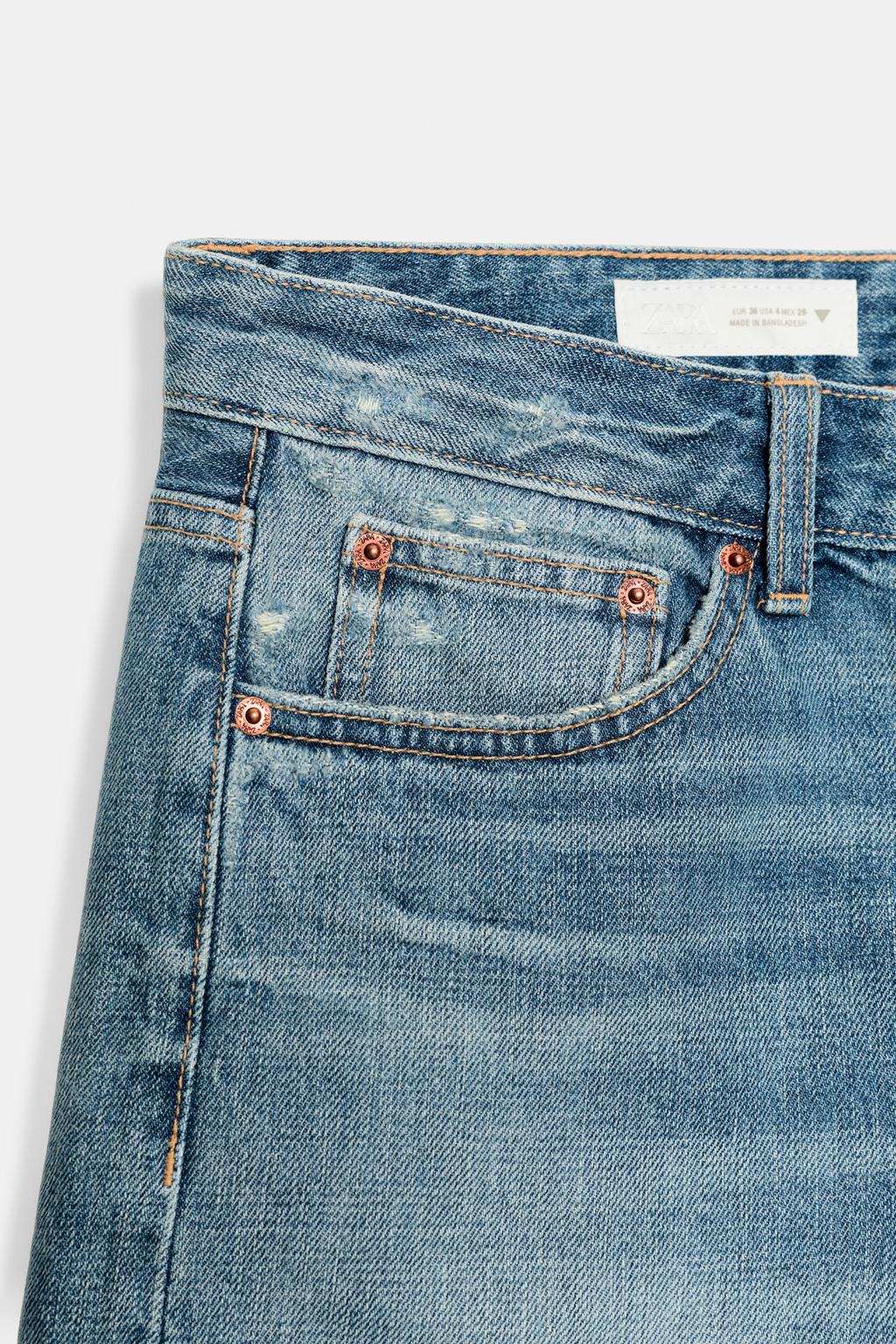 ДЖИНСОВЫЕ ШОРТЫ TRF СО СРЕДНЕЙ ПОСАДКОЙ