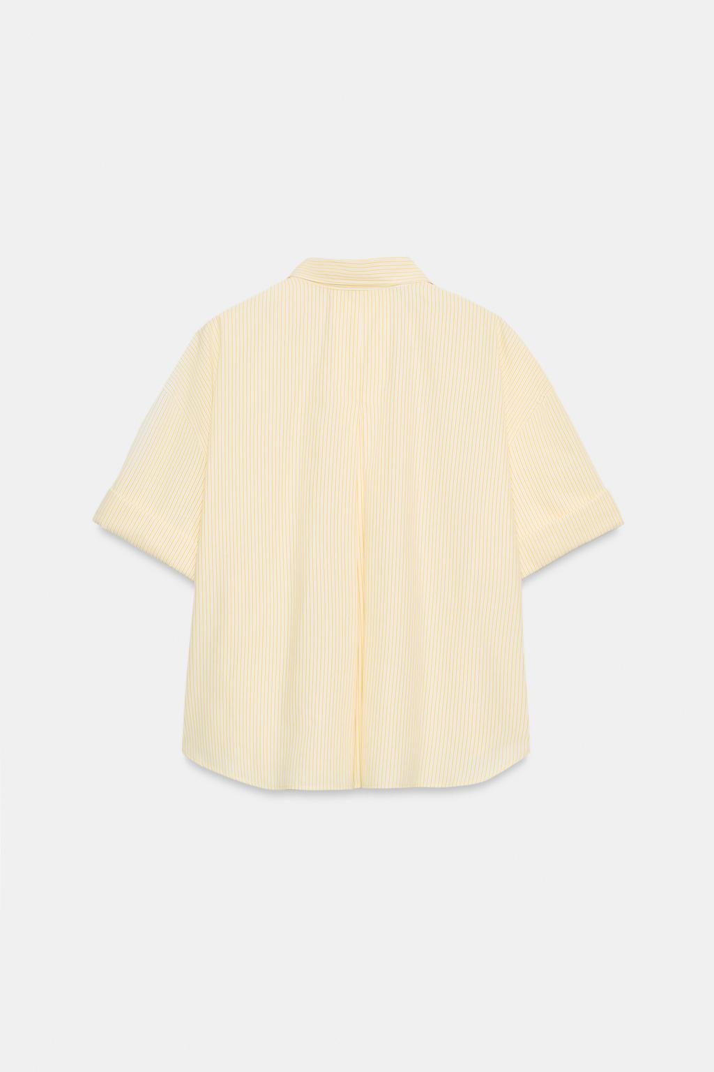 РУБАШКА ОВЕРСАЙЗ ИЗ ПОПЛИНА В ПОЛОСКУ