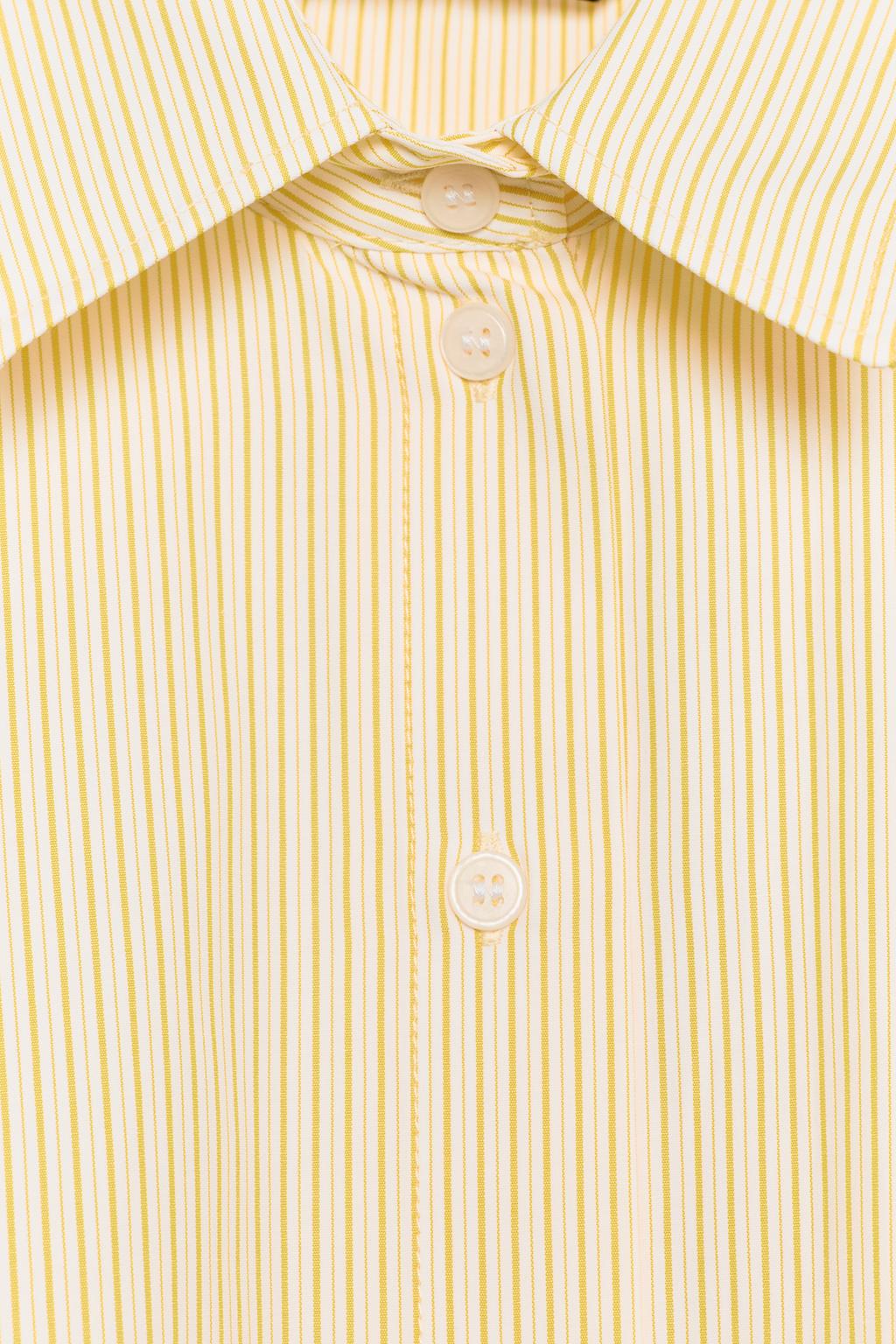 РУБАШКА ОВЕРСАЙЗ ИЗ ПОПЛИНА В ПОЛОСКУ