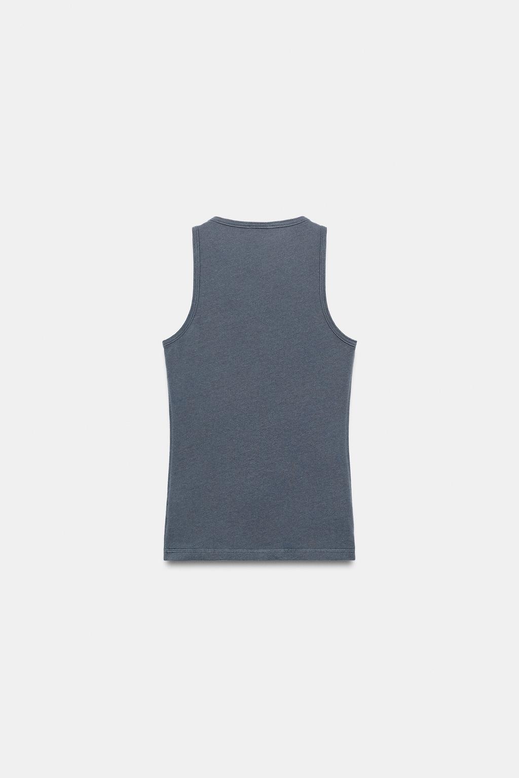 ТОП С ЛЬНЯНЫМИ ПУГОВИЦАМИ