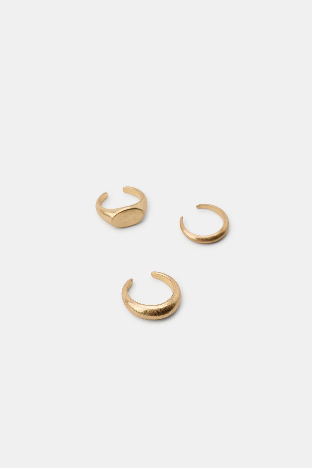 НАБОР ИЗ 3 КОЛЕЦ НА ПАЛЬЦЫ НОГ С ПЕЧАТКОЙ