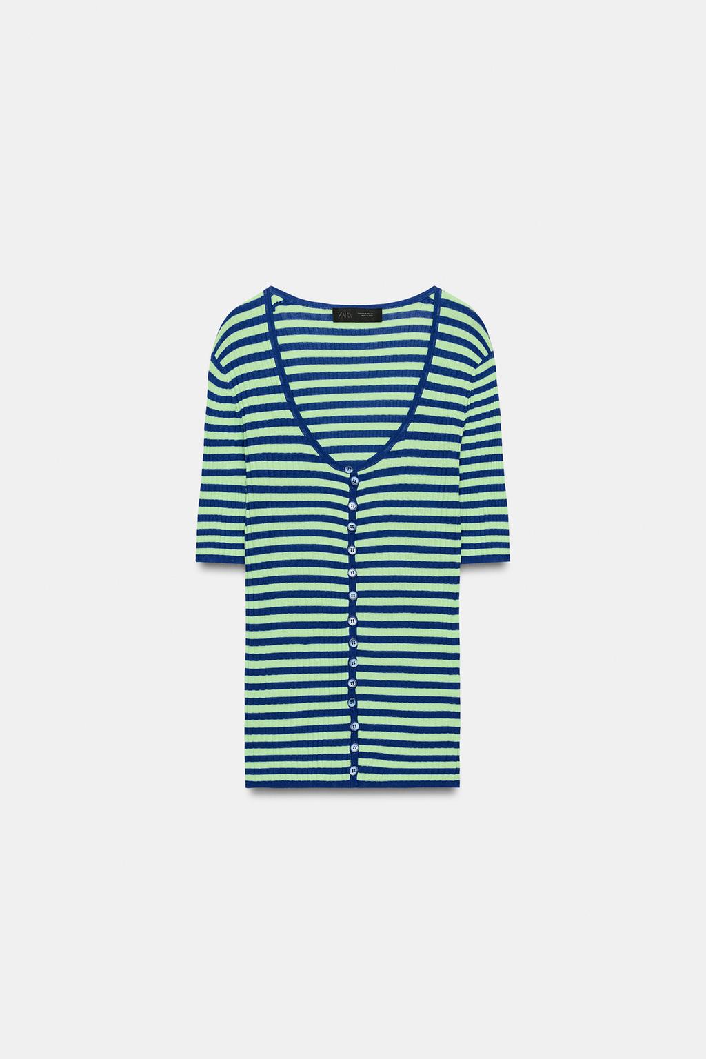 ТРИКОТАЖНЫЙ ТОП В ПОЛОСКУ