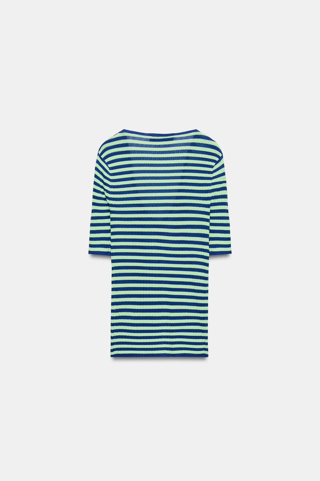 ТРИКОТАЖНЫЙ ТОП В ПОЛОСКУ