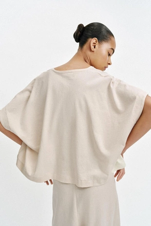 Топ в стиле рустик с рукавами-кейп- Заказать в России