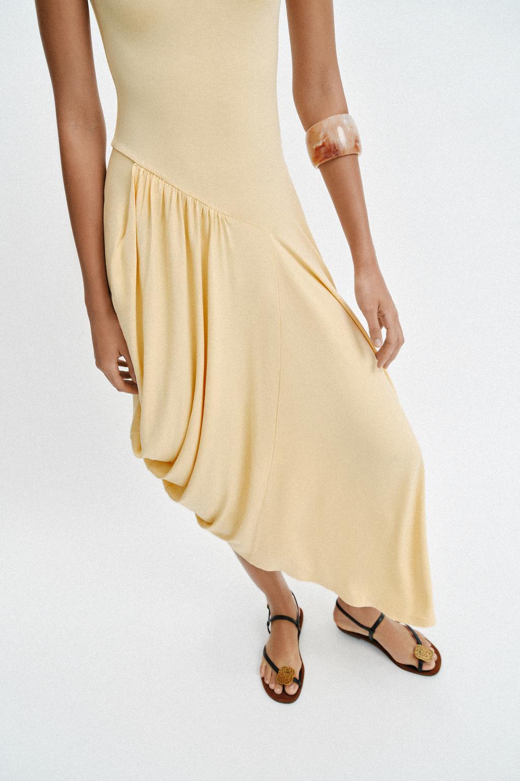 ДЛИННОЕ ПЛАТЬЕ АСИММЕТРИЧНОГО КРОЯ