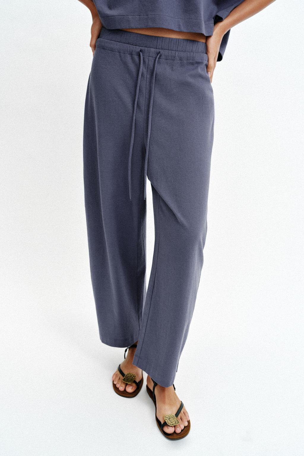 БРЮКИ В СТИЛЕ РУСТИК НА ШНУРКЕ