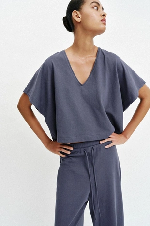 Брюки в стиле рустик на шнурке- Заказать в России