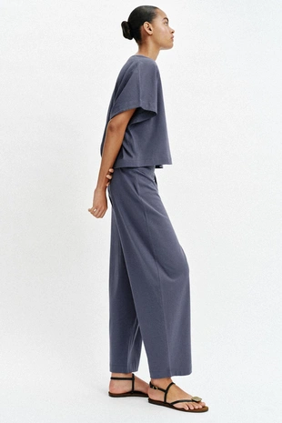 Брюки в стиле рустик на шнурке- Заказать в России