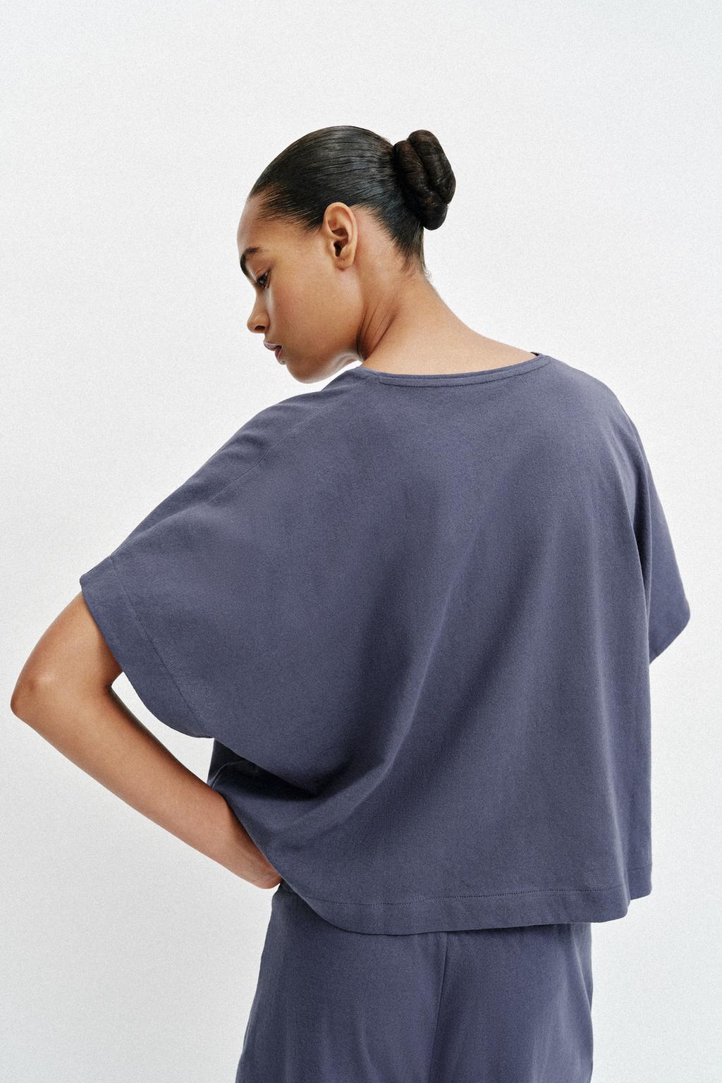 ТОП В СТИЛЕ РУСТИК С РУКАВАМИ-КЕЙП