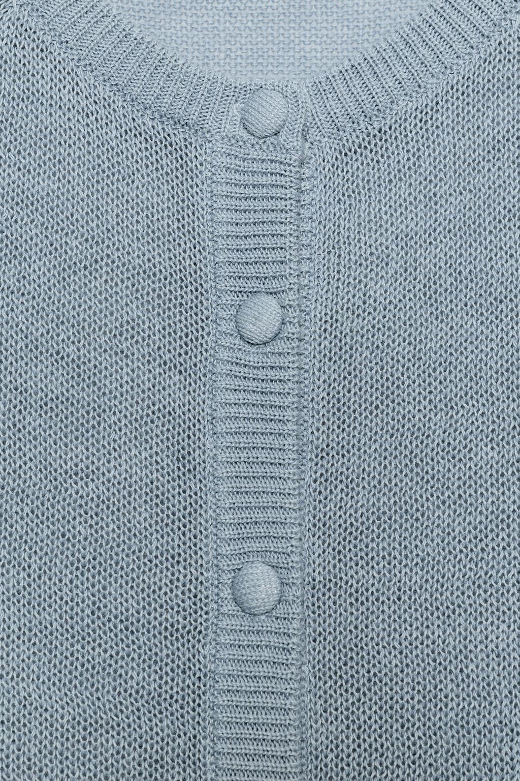 КАРДИГАН ИЗ ТРИКОТАЖА