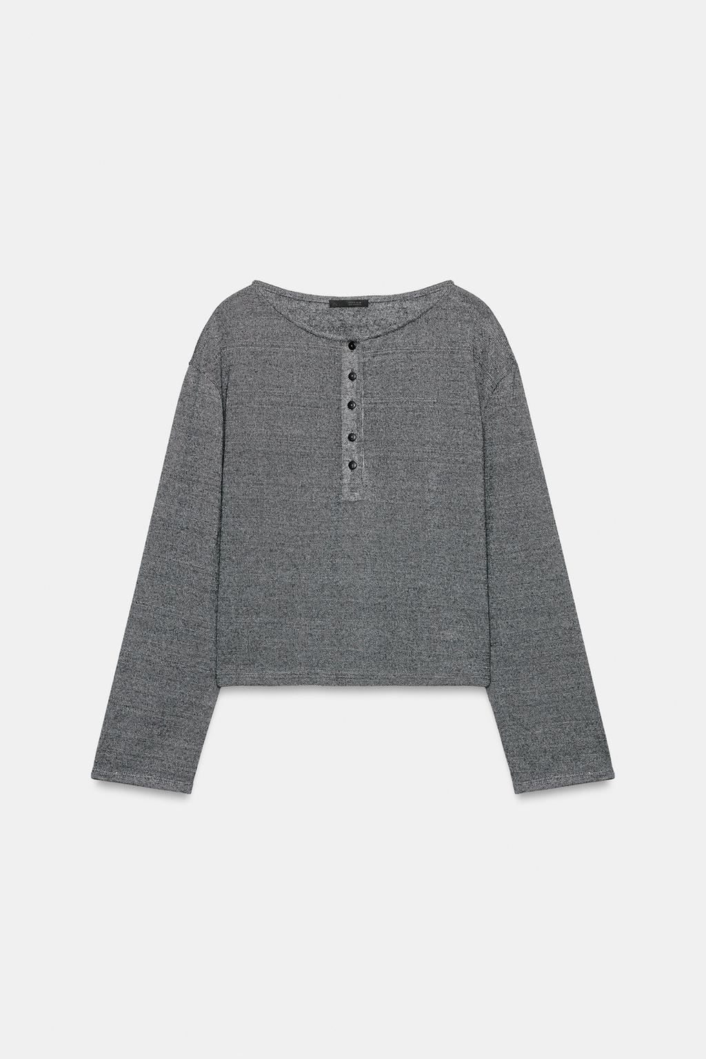 ФУТБОЛКА В СТИЛЕ РУСТИК С КРУГЛЫМ ВЫРЕЗОМ